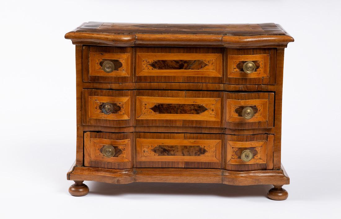 Cabinet with Marquetry Inlay in a Continental Style