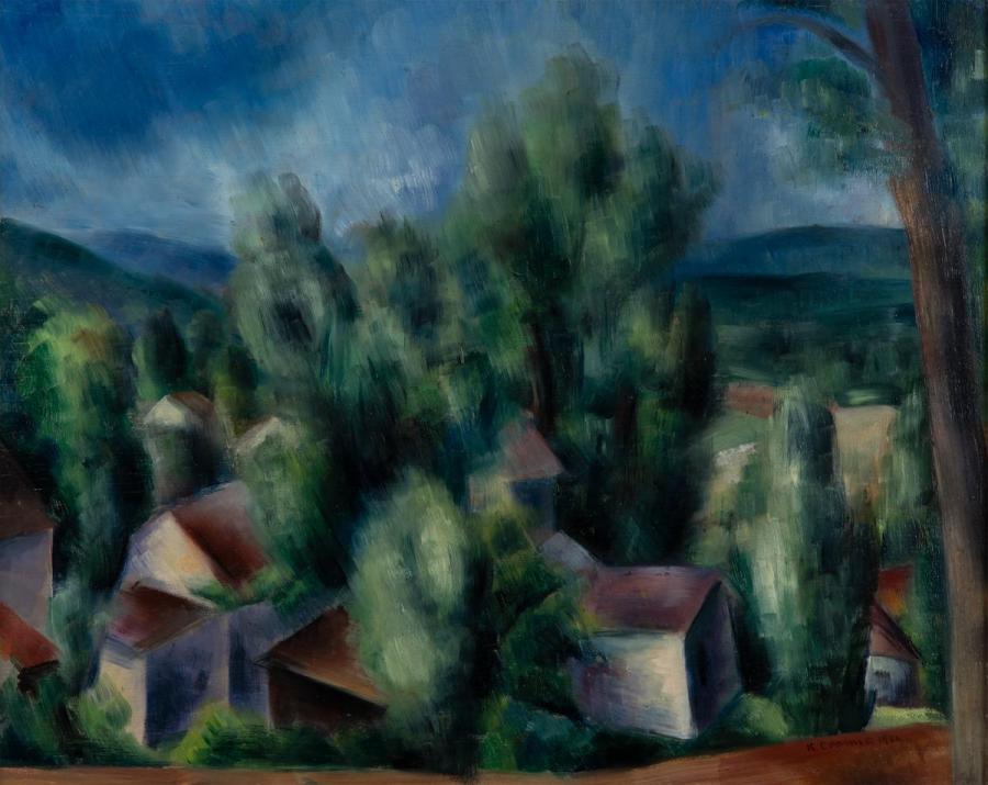 Landscape with Many Houses