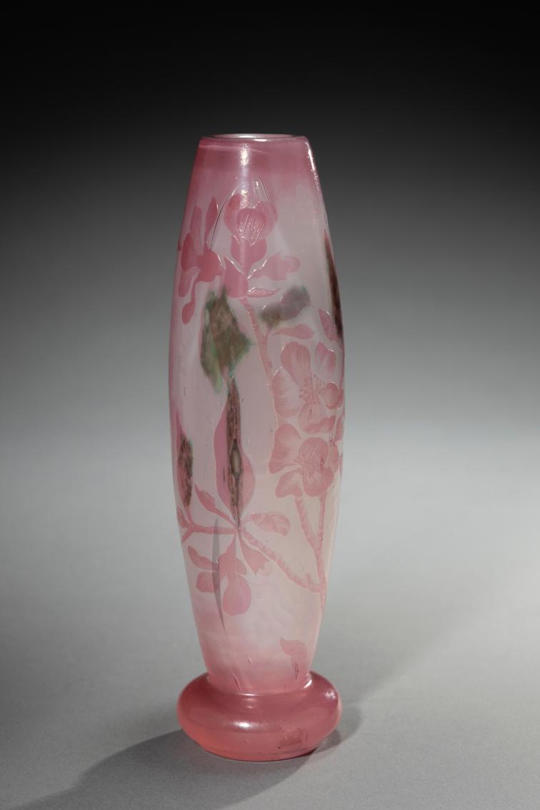 Cameo Vase with Apple Blossoms