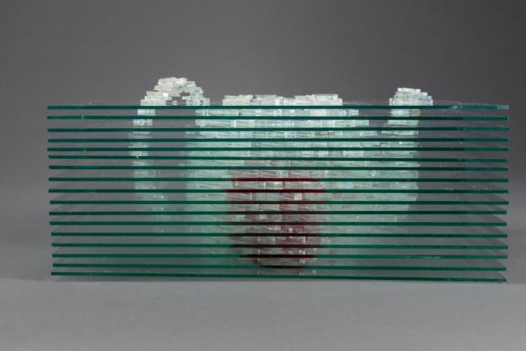 Stacked Glass Sculpture
