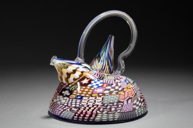 Teapot (Crazy Quilt Teapot with Cone Lid Series)