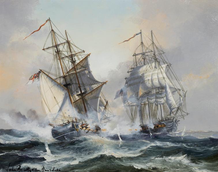 Wasp v. HMS Frolic, Off Bermuda, 18th October, 1821