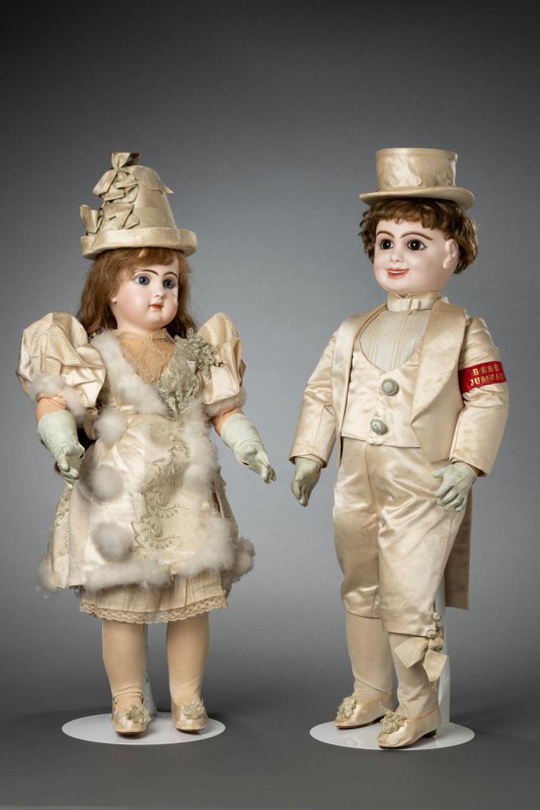 Pair of Character Dolls in Original Costumes